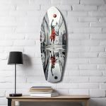 Street Basketball Glass Wall Art