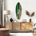 Tiger in the Jungle Glass Wall Art