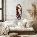 Blonde Silver-Screen Icon Glass Wall Art