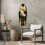 Blonde Silver-Screen Icon Glass Wall Art