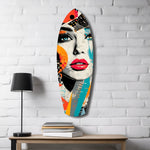 Woman in Style Glass Wall Art