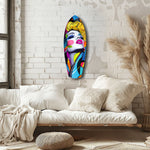 Vintage Woman Glass Wall Art