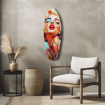 Blonde Silver-Screen Icon Glass Wall Art
