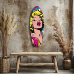 Blonde Silver-Screen Icon Glass Wall Art