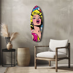 Blonde Silver-Screen Icon Glass Wall Art