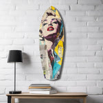 Blonde Silver-Screen Icon Glass Wall Art