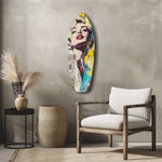 Blonde Silver-Screen Icon Glass Wall Art