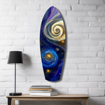 Kinetic Cosmos Glass Wall Art