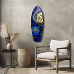 Kinetic Cosmos Glass Wall Art
