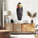 Moonlit Dragon Flight of the Night Glass Wall Art