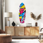 Colors of Geometry Glass Wall Art