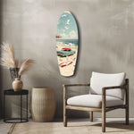 Timeless by the Sea V2 Glass Wall Art