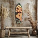 Blonde Silver-Screen Icon Glass Wall Art