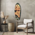 Blonde Silver-Screen Icon Glass Wall Art