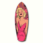 Blonde Silver-Screen Icon Glass Wall Art