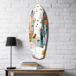 Utopic Seashore Glass Wall Art