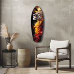 Lion Pride V4 Glass Wall Art