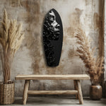 Graphite Glass Wall Art