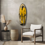 Wild-Haired Genius Standing Glass Wall Art