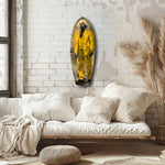 Wild-Haired Genius Standing Glass Wall Art