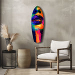Colorful Lips V6 Glass Wall Art