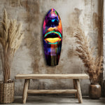 Colorful Lips V15 Glass Wall Art