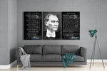 Atatürk Glass Wall Art