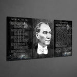 Atatürk Glass Wall Art