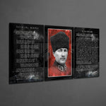 Atatürk Glass Wall Art