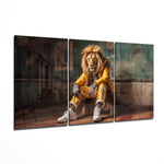 Lion Prince Mega Glass Wall Art