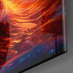 Phoenix Glass Wall Art || Designers Collection