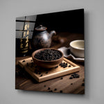 Tea Party Glass Wall Art