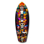 Colorful Skulls Glass Wall Art