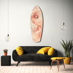Pinky Swirl Glass Wall Art
