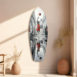 Street Basketball Glass Wall Art