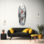 Street Basketball Glass Wall Art