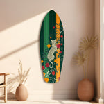 Tiger in the Jungle Glass Wall Art