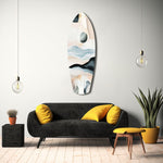 Abstract Sailing Glass Wall Art