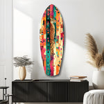 Camouflaged Tiger Glass Wall Art