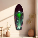 Alien Invade Glass Wall Art