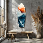 Colors of the Sunset in the Ocean Glass Wall Art