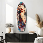 Blonde Silver-Screen Icon Glass Wall Art