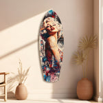 Blonde Silver-Screen Icon Glass Wall Art