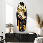 Blonde Silver-Screen Icon Glass Wall Art