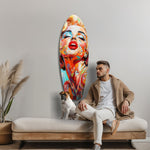 Blonde Silver-Screen Icon Glass Wall Art