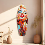 Blonde Silver-Screen Icon Glass Wall Art