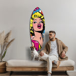 Blonde Silver-Screen Icon Glass Wall Art