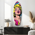 Blonde Silver-Screen Icon Glass Wall Art