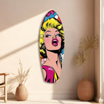 Blonde Silver-Screen Icon Glass Wall Art