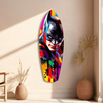 Shadowed Vigilante Glass Wall Art